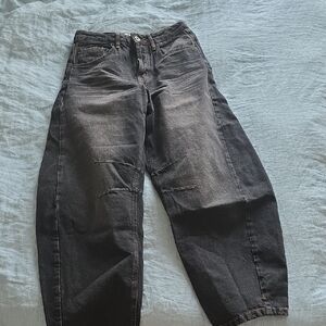BDG Charcoal Gray barrel shaped jeans